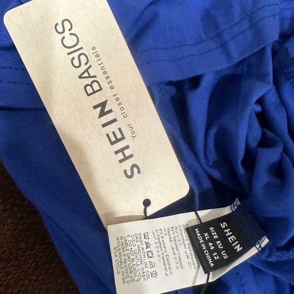 SHEIN - Blue Strapless Maxi Dress - NWT - Picture 5 of 6